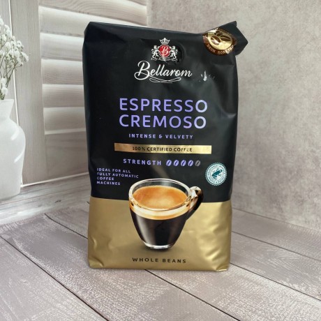 Кава зерно Bellarom 1 кг 100% Арабіка Espresso cremosso 4/5