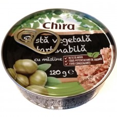 Паштет овочевий оливковий Chira Pasta Vegetala Tartinabila 120г