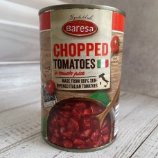 Томати подрібнені Tomatoes Chopped in tomato juice 400 г, Baresa