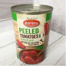 Томати очищені Tomatoes Peeled in tomato juice 400 г, Baresa