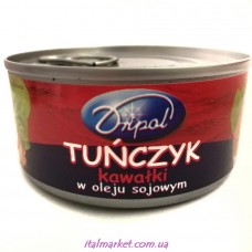 Тунець в олії шматком Tunczyk kawalki v oleju 170 г, Dripol