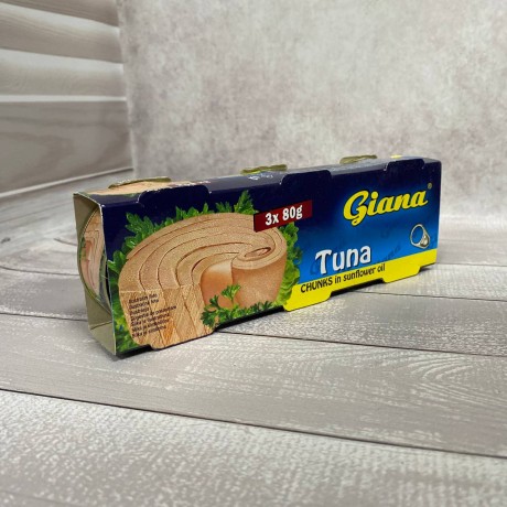 Тунець в олії Giana 3шт 80г