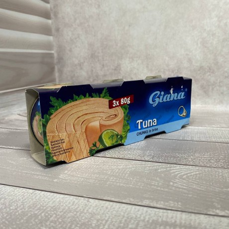 Тунець в соку Giana 3шт 80г