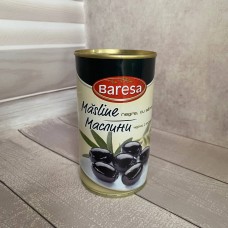 Маслини з кісточки Masline Negre cu samburi 350 г, Baresa