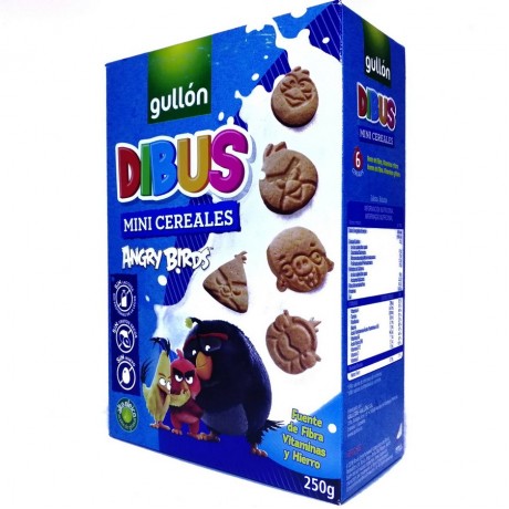 Печиво шоколадне дитяче Dibus Mini Cereales 250г, Gullon
