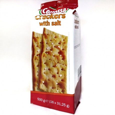 Крекер солоний Crackers with salt 500г, Certossa