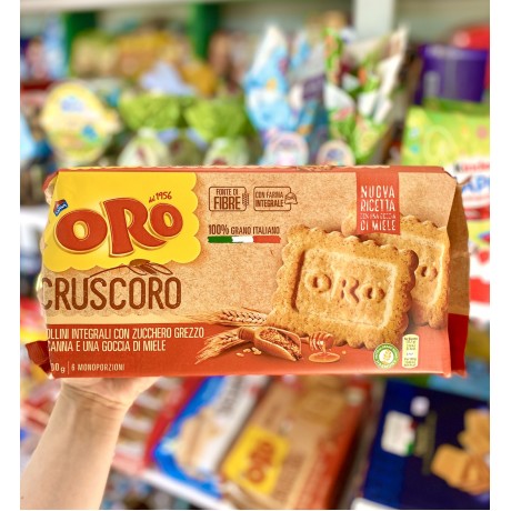 Цільнозернове пісочне печиво з медом Cruscoro 400г, Італія