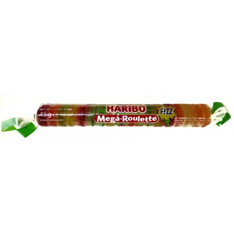 Желейка Харібо фруктові Haribo Mega Roulette Fizz 45г, Польща