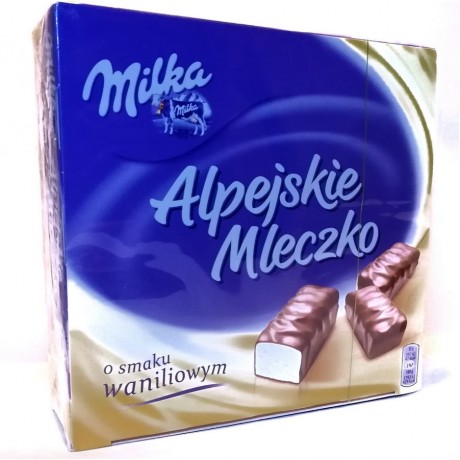 Цукерки альпійське молоко Alpiejskie Mleczko 330г, Milka