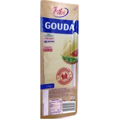 Сир в нарізці Гауда Gouda 1000г, Польща