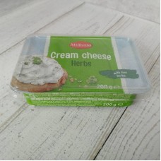 Сир вершковий із зеленню Cream Cheese Herbs 200 г, Milbona