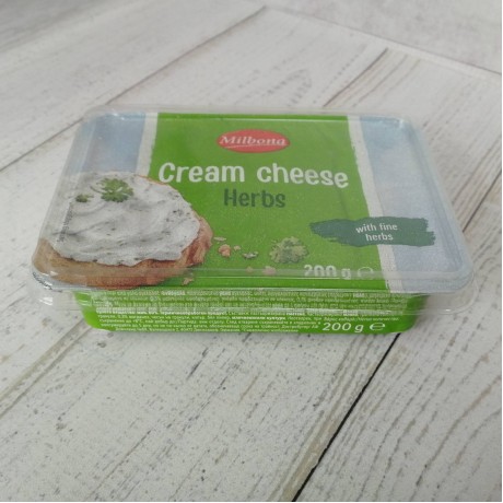 Сир вершковий із зеленню Cream Cheese Herbs 200 г, Milbona